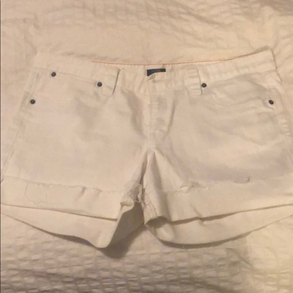White j.crew shorts
